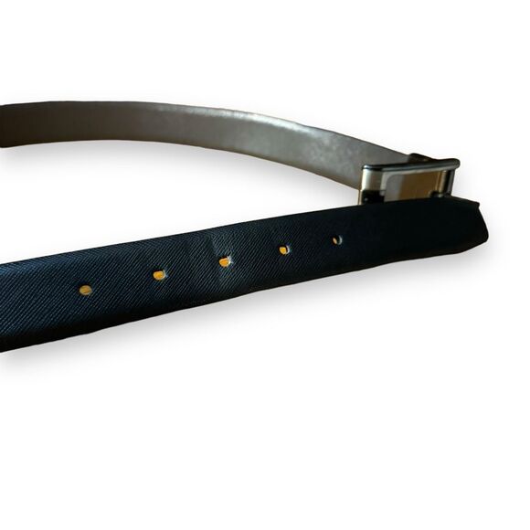 Ted Baker Black & Brown Reversible Leather Dress Belt 40 - Picture 4 of 5